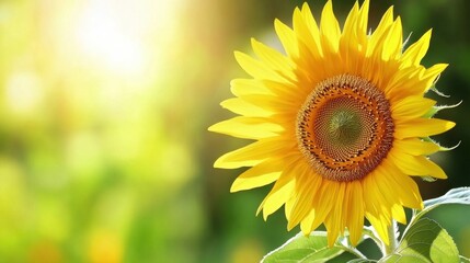 Obraz premium Bright and Cheerful Sunflower Blooming in Natural Setting