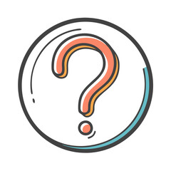 question mark icon, question mark vector illustration-simple illustration of question mark, perfect for question mark logos and icons