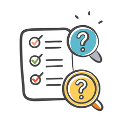 quiz and test icon, quiz and test vector illustration-simple illustration of quiz and test, perfect for quiz and test logos and icons