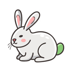 rabbit icon, rabbit vector illustration-simple illustration of rabbit, perfect for rabbit logos and icons