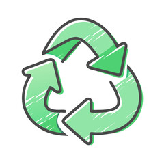 recycle symbol icon, recycle symbol vector illustration-simple illustration of recycle symbol, perfect for recycle symbol logos and icons