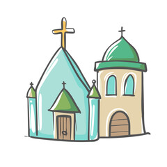 religion architecture icon, religion architecture vector illustration-simple illustration of religion architecture, perfect for religion architecture logos and icons