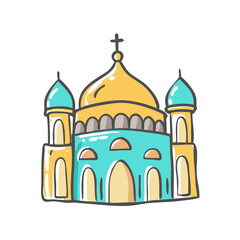 religion architecture icon, religion architecture vector illustration-simple illustration of religion architecture, perfect for religion architecture logos and icons