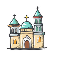 religion architecture icon, religion architecture vector illustration-simple illustration of religion architecture, perfect for religion architecture logos and icons