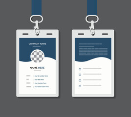 Modern And Clean Professional Corporate ID Card Template And Layout Design