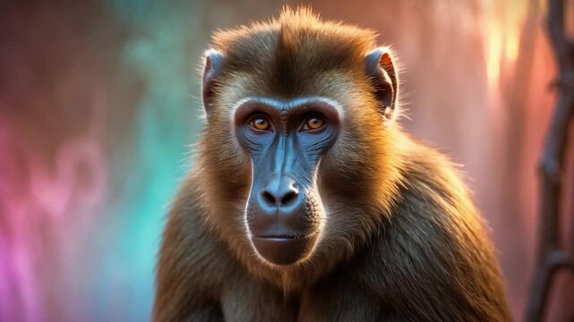 Gelada baboon male adult