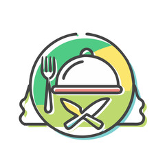 restaurant logo icon, restaurant logo vector illustration-simple illustration of restaurant logo, perfect for restaurant logo logos and icons