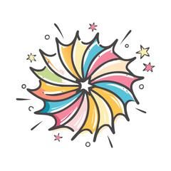 Obraz premium retro burst icon, retro burst vector illustration-simple illustration of retro burst, perfect for retro burst logos and icons