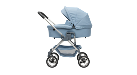 baby stroller isolated on white background