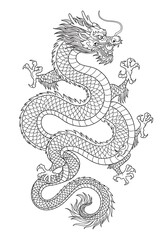 Obraz premium Imperial Dragon's Grace