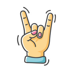 rock and roll icon, rock and roll vector illustration-simple illustration of rock and roll, perfect for rock and roll logos and icons