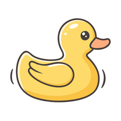 rubber duck icon, rubber duck vector illustration-simple illustration of rubber duck, perfect for rubber duck logos and icons