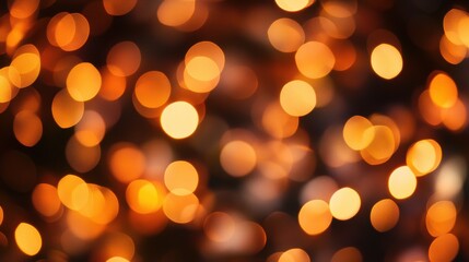 Obraz premium Abstract Background of Soft Orange Bokeh Lights for Warm Decor