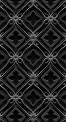 Fototapeta premium Dark Elegance: Embossed Monochrome Pattern
