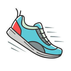 running shoe icon, running shoe vector illustration-simple illustration of running shoe, perfect for running shoe logos and icons