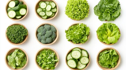 The colorful presentation of this vibrant vegetable and fruit assortment embodies freshness, health, nutrition, abundance, and vitality