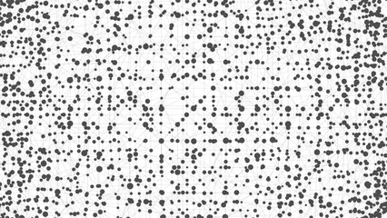 Dots connected by lines. Abstract wave. Minimalist mesh. Abstract polygonal shape.