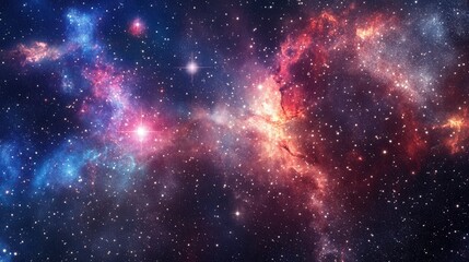 Fototapeta premium Stunning Colorful Nebula in Deep Space with Stars and Galaxies