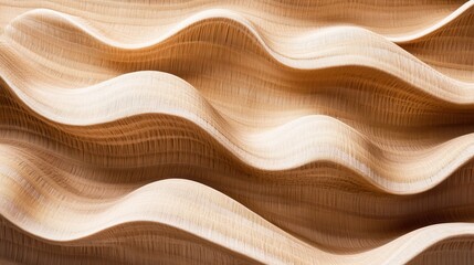 Flowing Textures of Smooth Wood Grain in Natural Warm Tones