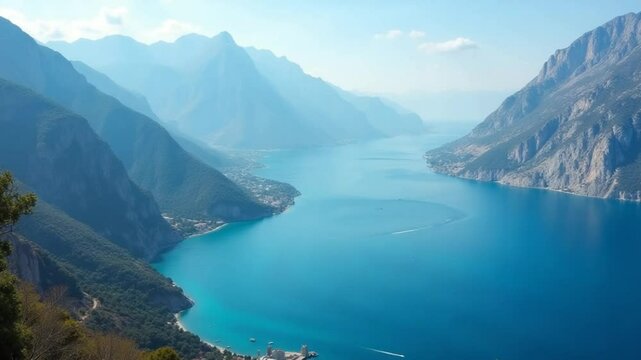 Coastal Majesty Turkey breathtaking coastline framed