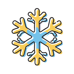 snowflake icon, snowflake vector illustration-simple illustration of snowflake, perfect for snowflake logos and icons