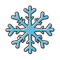 snowflake icon, snowflake vector illustration-simple illustration of snowflake, perfect for snowflake logos and icons
