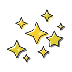 sparkle lights stars icon, sparkle lights stars vector illustration-simple illustration of sparkle lights stars, perfect for sparkle lights stars logos and icons