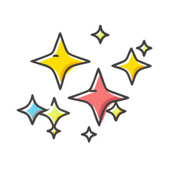 sparkle lights stars icon, sparkle lights stars vector illustration-simple illustration of sparkle lights stars, perfect for sparkle lights stars logos and icons