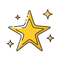 sparkle star icon, sparkle star vector illustration-simple illustration of sparkle star, perfect for sparkle star logos and icons