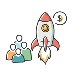 startup business icon, startup business vector illustration-simple illustration of startup business, perfect for startup business logos and icons