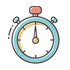 stopwatch icon, stopwatch vector illustration-simple illustration of stopwatch, perfect for stopwatch logos and icons