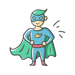 super hero icon, super hero vector illustration-simple illustration of super hero, perfect for super hero logos and icons