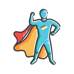 super hero icon, super hero vector illustration-simple illustration of super hero, perfect for super hero logos and icons