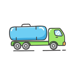 tanker truck logo icon, tanker truck logo vector illustration-simple illustration of tanker truck logo, perfect for tanker truck logo logos and icons