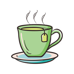 tea cup icon, tea cup vector illustration-simple illustration of tea cup, perfect for tea cup logos and icons