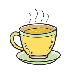 tea cup icon, tea cup vector illustration-simple illustration of tea cup, perfect for tea cup logos and icons