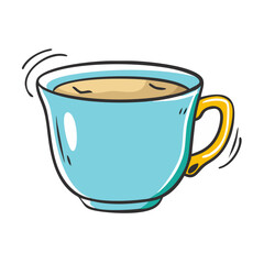 tea cup icon, tea cup vector illustration-simple illustration of tea cup, perfect for tea cup logos and icons