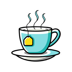 tea cup icon, tea cup vector illustration-simple illustration of tea cup, perfect for tea cup logos and icons