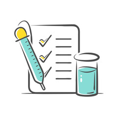 test icon, test vector illustration-simple illustration of test, perfect for test logos and icons