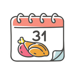 thanksgiving day icon, thanksgiving day vector illustration-simple illustration of thanksgiving day, perfect for thanksgiving day logos and icons