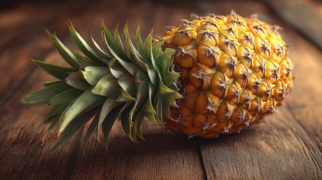 A fresh pineapple
