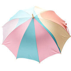 Elegant Travel Beach Umbrella with a Refined Design Isolated on Transparent Background