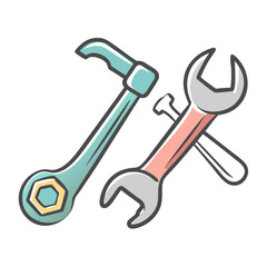 tools icon, tools vector illustration-simple illustration of tools, perfect for tools logos and icons