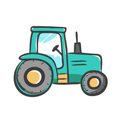 tractor icon, tractor vector illustration-simple illustration of tractor, perfect for tractor logos and icons