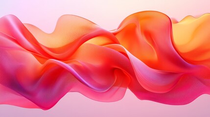 Fluid, vibrant folds of abstract flowing fabrics.