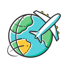 travel icon, travel vector illustration-simple illustration of travel, perfect for travel logos and icons