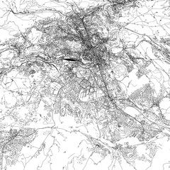 Fototapeta premium 3D illustration of city and urban in Saint-Étienne France