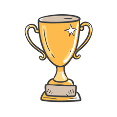 trophy award icon, trophy award vector illustration-simple illustration of trophy award, perfect for trophy award logos and icons