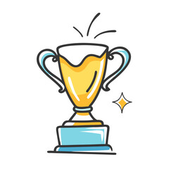 trophy icon, trophy vector illustration-simple illustration of trophy, perfect for trophy logos and icons