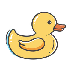 ubber duck icon, ubber duck vector illustration-simple illustration of ubber duck, perfect for ubber duck logos and icons